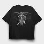 Eyepatch Elephant Portrait, Tricou Oversize Barbati (Unisex)