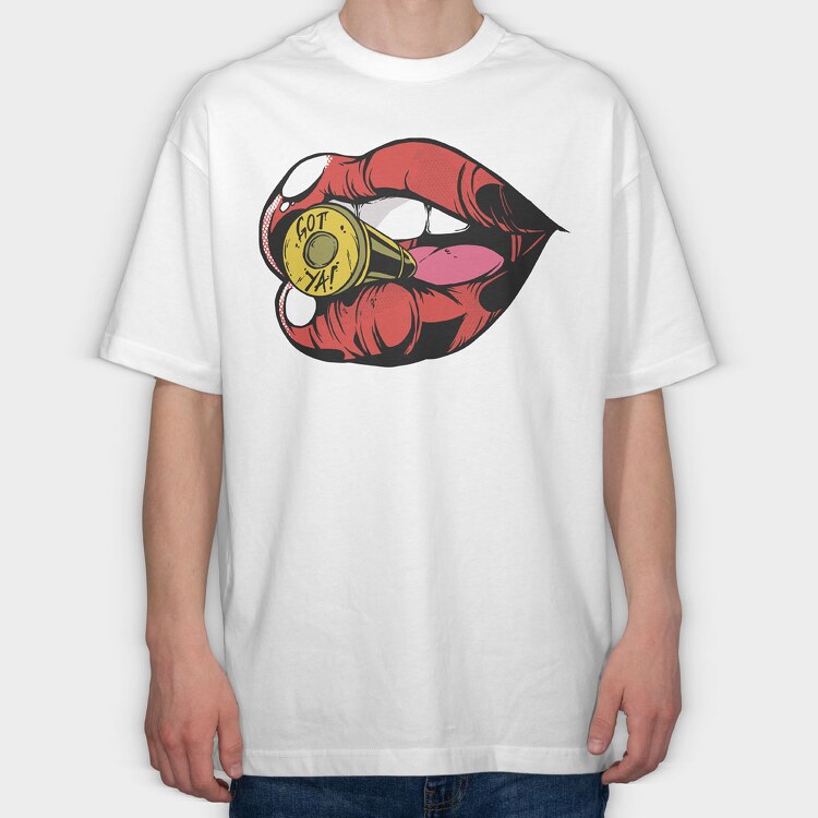 Mouth Bullet, Tricou Oversize Barbati (Unisex)