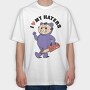 I Love My Haters, Tricou Oversize Barbati (Unisex)