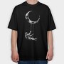 Astronaut Swinging, Tricou Oversize Barbati (Unisex)