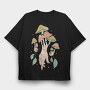 Mushroom Hand, Tricou Oversize Barbati (Unisex)