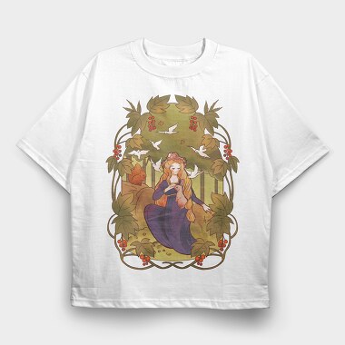 Fairytale2, Tricou Oversize Barbati (Unisex)