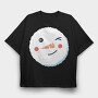 Christmas Snowman Faces 6, Tricou Oversize Barbati (Unisex)