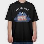Travel Time Camper, Tricou Oversize Barbati (Unisex)