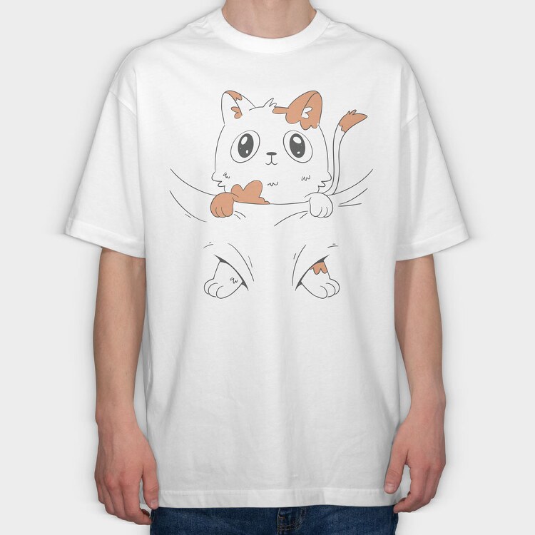 Baby Cat, Tricou Oversize Barbati (Unisex)