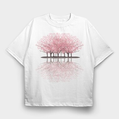 Sakura Forest, Tricou Oversize Barbati (Unisex)