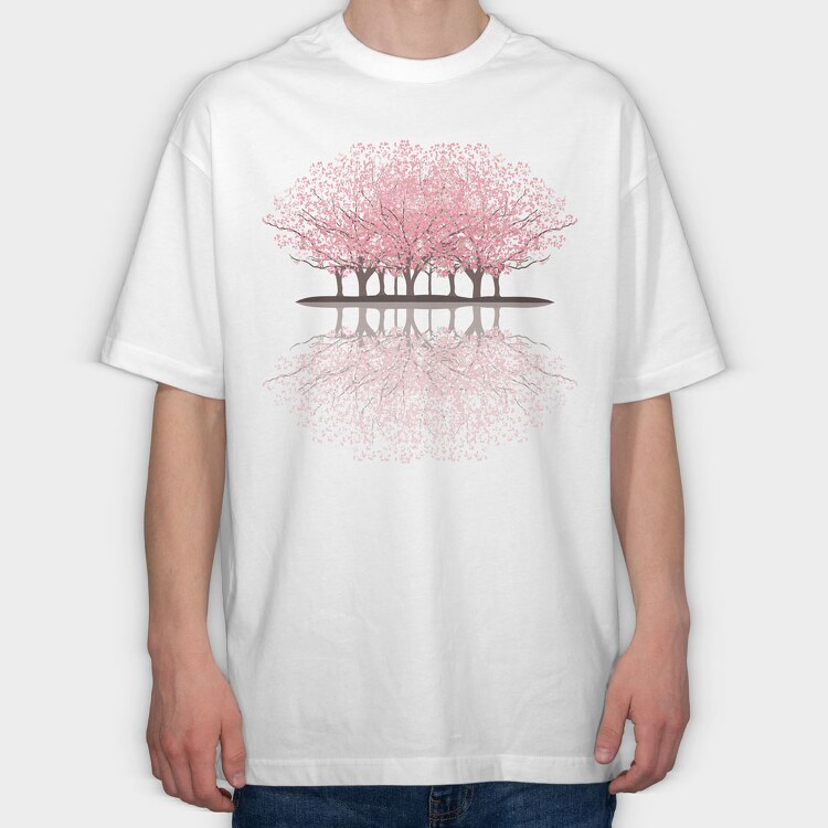 Sakura Forest, Tricou Oversize Barbati (Unisex)
