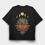 Tree Moonphases, Tricou Oversize Barbati (Unisex)