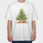 Christmas Tree Old, Tricou Oversize Barbati (Unisex)