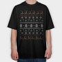 Christmas Ugly Sweater, Tricou Oversize Barbati (Unisex)