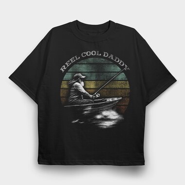Fishing Daddy, Tricou Oversize Barbati (Unisex)
