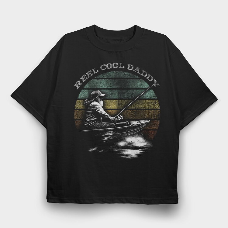 Fishing Daddy, Tricou Oversize Barbati (Unisex)