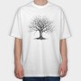 Bare Tree, Tricou Oversize Barbati (Unisex)