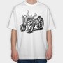 Classic Tractor, Tricou Oversize Barbati (Unisex)