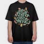 Trippy Hippie, Tricou Oversize Barbati (Unisex)