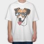 Jack Russell Terrier Sunglasses, Tricou Oversize Barbati (Unisex)