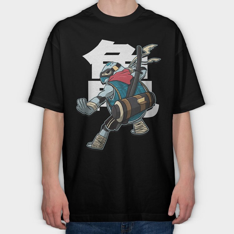 Turtle Sword, Tricou Oversize Barbati (Unisex)