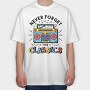 Never Forget Classic, Tricou Oversize Barbati (Unisex)