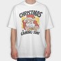 Santa Gaming, Tricou Oversize Barbati (Unisex)