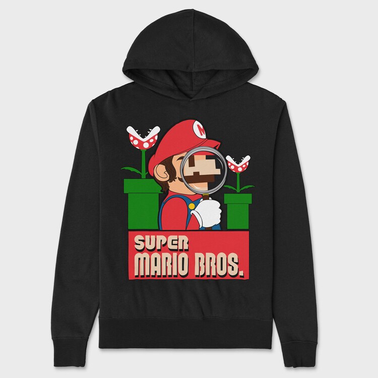 Super Mario Bros 2, Hanorac Oversize Barbati (Unisex)