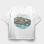 New Found Land Harbour, Tricou Oversize Barbati (Unisex)