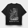 Ninjutsu, Tricou Oversize Barbati (Unisex)