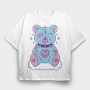 Bear Patchwork, Tricou Oversize Barbati (Unisex)