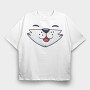 Fox Face Mask, Tricou Oversize Barbati (Unisex)