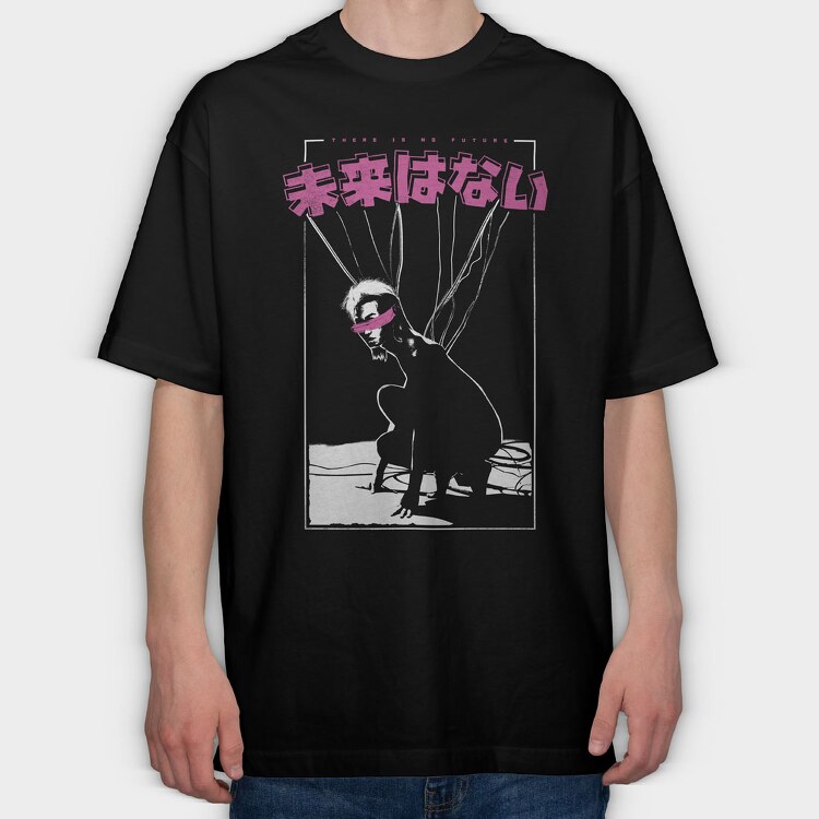 No Future, Tricou Oversize Barbati (Unisex)