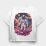 Colorful Astronaut Space, Tricou Oversize Barbati (Unisex)