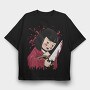 Scary Japanese Doll, Tricou Oversize Barbati (Unisex)