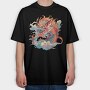 Colorful Dragon Chinese, Tricou Oversize Barbati (Unisex)