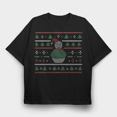 Uglysweater Snowman, Tricou Oversize Barbati (Unisex)