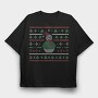 Uglysweater Snowman, Tricou Oversize Barbati (Unisex)