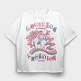 Unicorn and Cat Anything Is Possible, Tricou Oversize Barbati (Unisex)
