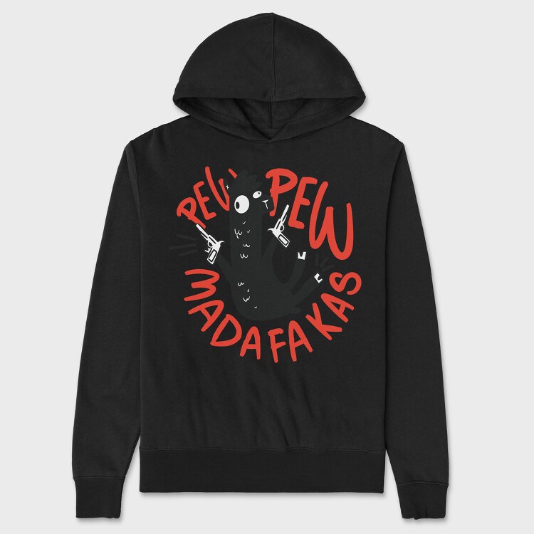Pew Pew Llama, Hanorac Oversize Barbati (Unisex)