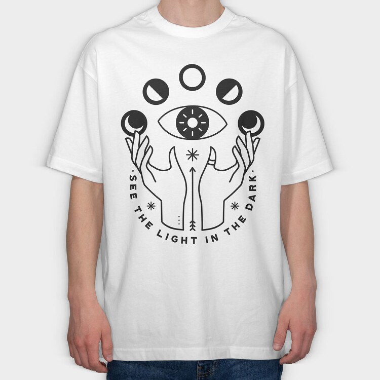 See the Light in the Dark, Tricou Oversize Barbati (Unisex)