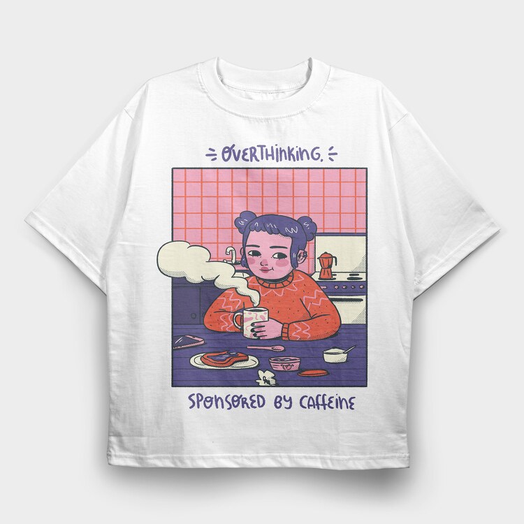 Comfy Chill Girl, Tricou Oversize Barbati (Unisex)