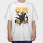 Kaiju Cat, Tricou Oversize Barbati (Unisex)