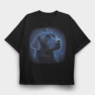 Constelation Labrador Dog, Tricou Oversize Barbati (Unisex)