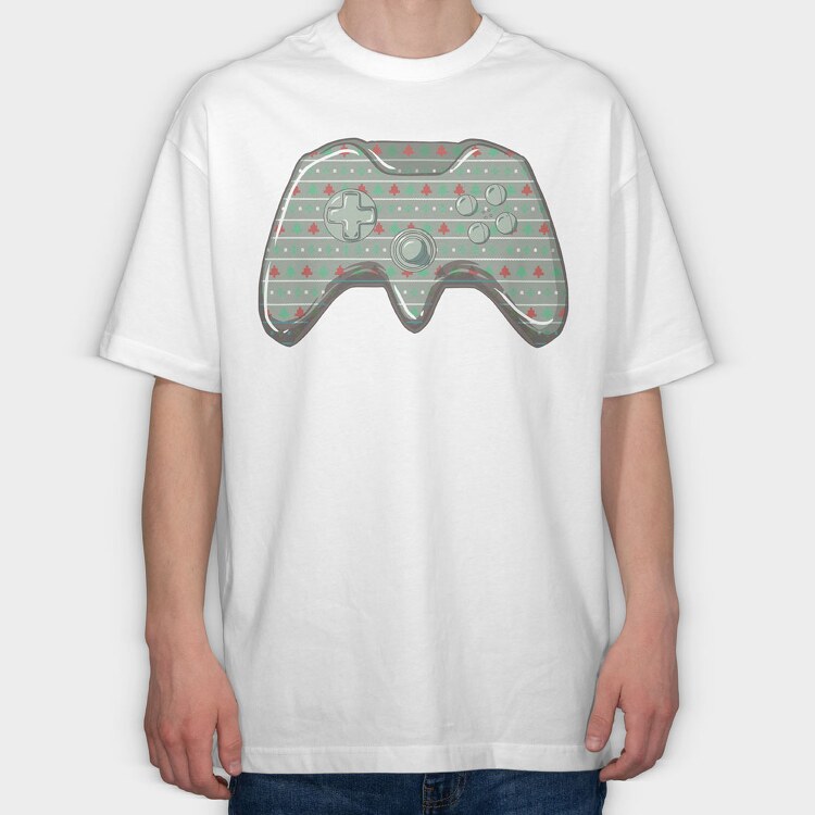 Controller Christmas, Tricou Oversize Barbati (Unisex)