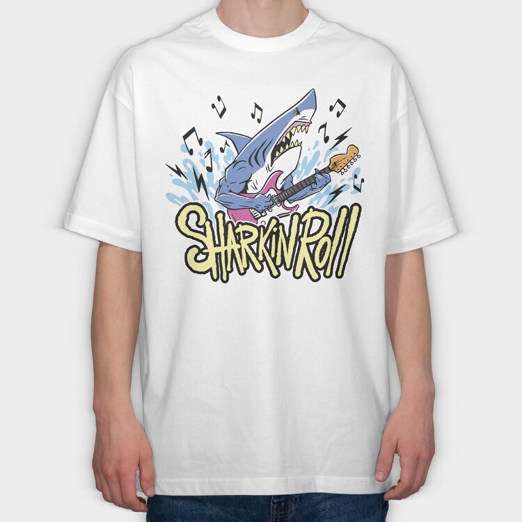 Sharkin Roll, Tricou Oversize Barbati (Unisex)