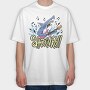 Sharkin Roll, Tricou Oversize Barbati (Unisex)