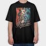 Keep Calm and Ride On, Tricou Oversize Barbati (Unisex)