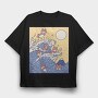 Corgi Big Wave, Tricou Oversize Barbati (Unisex)
