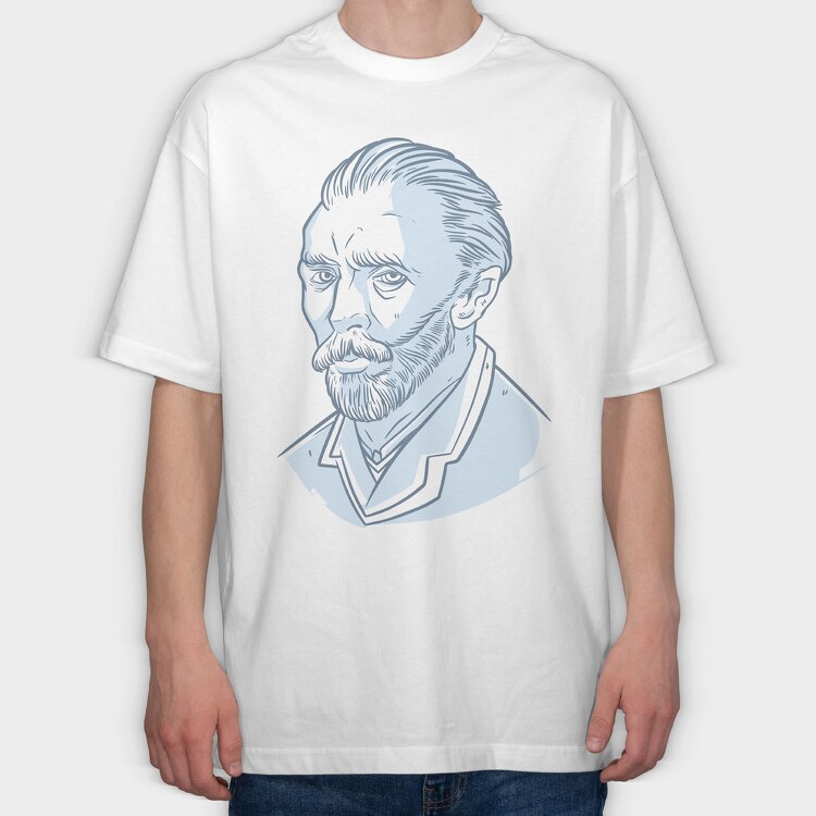 Van Gogh, Tricou Oversize Barbati (Unisex)