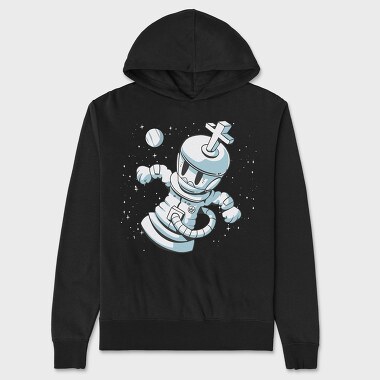 King Chess Cartoon, Hanorac Oversize Barbati (Unisex)