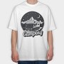 Van Night Camping, Tricou Oversize Barbati (Unisex)