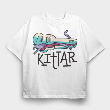 Kittar, Tricou Oversize Barbati (Unisex)