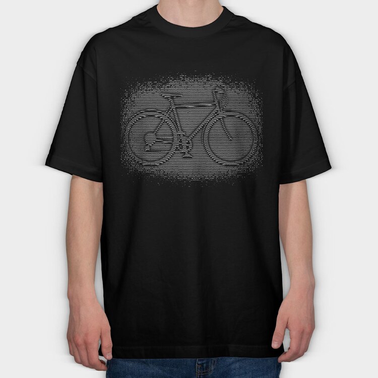 Bike Lines, Tricou Oversize Barbati (Unisex)